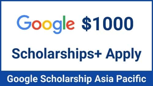 Google Scholarship Apply Online
