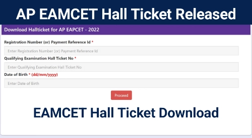 AP EAMCET Hall Ticket