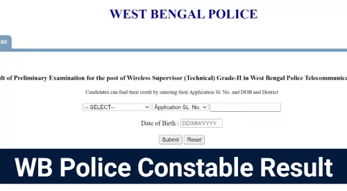 WB Police Constable Result