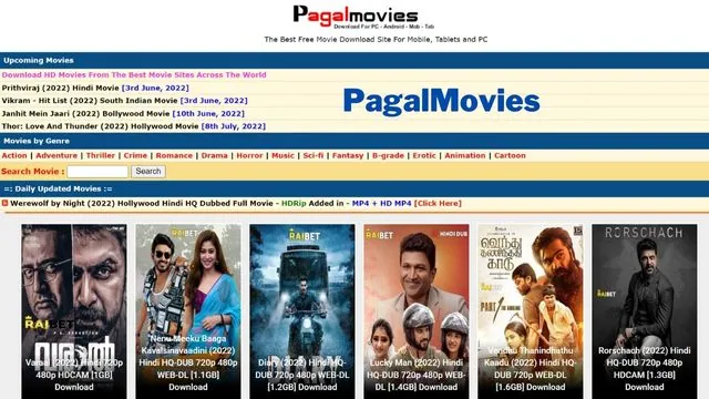 PagalMovies 2023 – Download Bollywood Hollywood Dubbed, South Hindi Dubbed  Full Movies  - PM Sarkari Yojana