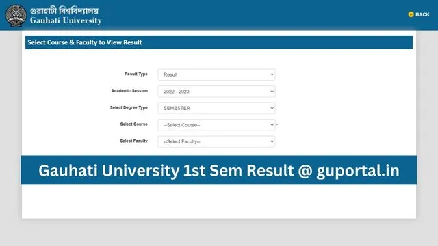 Gauhati University 1st Sem Result