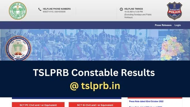 TSLPRB Constable Results