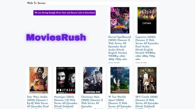 Moviesrush South Movie in Hindi Download